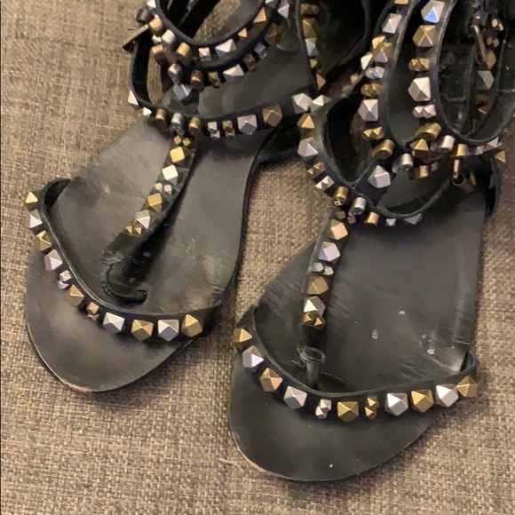 ASH Black gladiator sandals - Picture 6 of 9